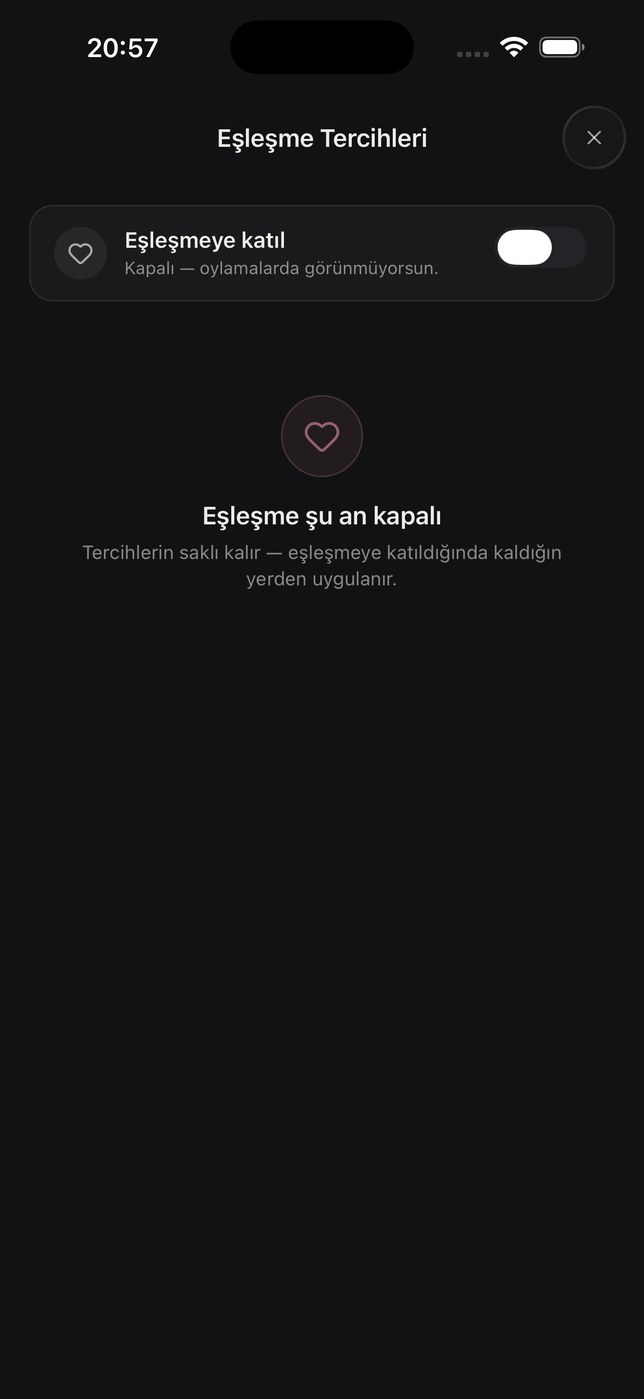 Sadece oy ver